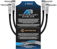 Audioblast - 2 Units - 6 Inch - HQ-1 - Braid(Black) Flexible - Dual Shielded(100%)-Guitar Instrument