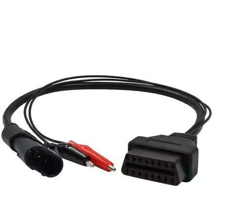 Vehicle 3 Pin to 16 Pin OBD2 Diagnostic Adapter Cable Car Scanner Extension Cord for Fiat Group Ital