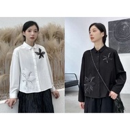 NEW AUG01 91850 Women's Long Sleeves Polo - P55xL57cm