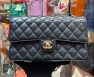 98%新 Chanel Classic CF25cm 黑色荔枝皮金色雙鍊上膊袋 🤩🥳🥳