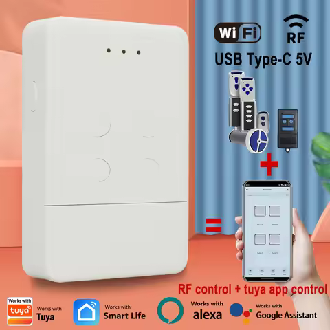Normstahl Crawford Tuya Smart APP Remote Control 433.92mhz Transmitter RF+WIFI 2-in-1 2025 Disruptiv