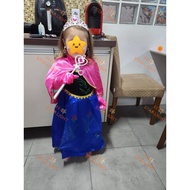 "Frozen" Anna Costume, Girls for Birthday Party Cosplay Anna Dress, Children Halloween Cosplay Froze