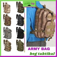 Beg Askar Taktikal Bag Army Backpack Military Camo Bag 30L  3P PUBG Outdoor School Student Travel Ta