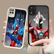 DK-79 Ultraman Silicone Casing black and white for OPPO Realme Narzo 30 A54 8S V13 8 Q3 Pro 5G