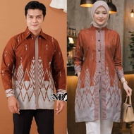 Set Couple Baju Batik Kemeja Tunik Kancing New Motif Garuda Terbaru / Tunik / Atasan wanita / Dress 