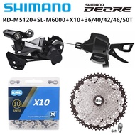 （Bicycle）TZSHIMANO DEORE RD-M5120+SL-M6000+KMC X10+SUNSHINE 36T/40T/42T/46T/50T 10/20/30 speed MTB t