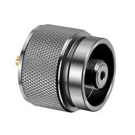 Camping Grill Gas Stove Adapter, Input: 16oz/1Lb Small Propane Canister, Output: EN417 Lindal Valve