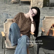 4C Stretch Leopard Print T-Shirt, Soft, Smooth Cotton Men's and Women's T-Shirt, Basic, NVA150