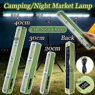 2IN1 Solar LED Camping Light 40CM Flashlight With 2M Bracket Waterproof Hanging Roof Magnetic Chargi