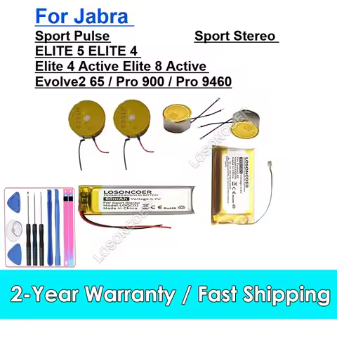 For Jabra Sport Stereo Pulse ELITE 5 4 Elite 4 8 Active Evolve2 65 Pro 900 9460 Earphones & Charging