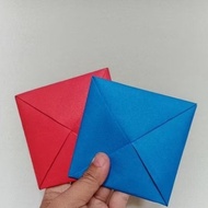 MERAH 369 - 1 Set of Red and Blue SQUID GAME Ddakji