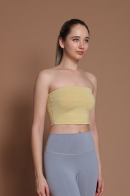 Go with the flow平口不規則打摺上@breathm- 卡士達黃