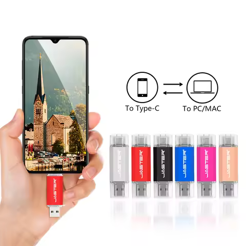 Hotsale JASTER OTG USB Flash Drive Type C Pen Drive 512GB 256GB 128GB 64GB 32GB 16GB 8G USB Stick 3.