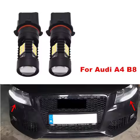 For Audi A4 B8 NonFL 2008 2009 2010 2011 2012 2pcs CANBus P13W 21SMD LED Daytime Running Light DRL B