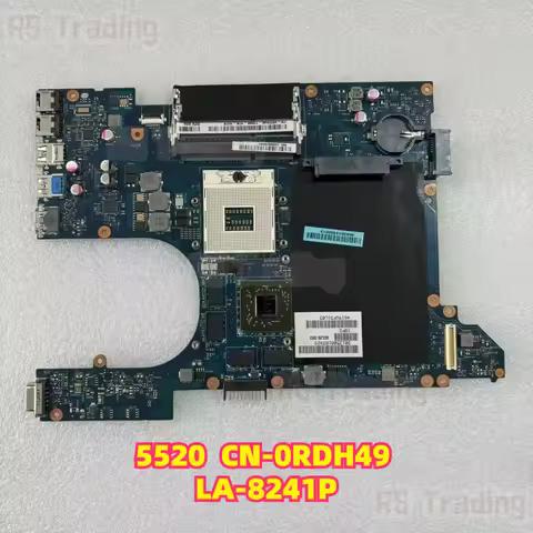For Dell Vostro 3560 V3560 Laptop Motherboard 0RDH49 CN-0RDH49 QCL00 LA-8241P HM77 DDR3 1GB GPU