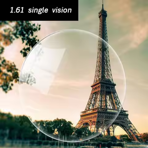 Optical Prescription 1.61 Single Vision Aspheric HC TCM UV Resin Prescription Lenses for Myopia Pres