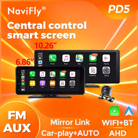 Navifly 6.86/10.26-inch car multimedia radio suitable for General Motors intelligent system touch sc