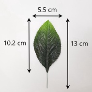 Plastic Green Leaf / Decoration Leaf (100pcs) | Daun Plastik Hijau / Daun Ros