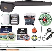M MAXIMUMCATCH Maxcatch Premier Fly Fishing Rod and Reel Combo Complete 9' Fishing Outfit (Premier R
