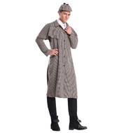 24 Hours Delivery YWWW Halloween Parent-Child Costume Detective Sherlock Holmes cos Detective Costum