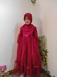 LaQuin.id / Promo Baju pesta anak muslim perempuan / Baju dress anak perempuan / Baju pesta anak perempuan usia 3 - 12 tahun