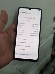 SAMSUNG GALAXY A33 8/128GB 5G SECOND BEKAS ORIGINAL RESMI INDONESIA