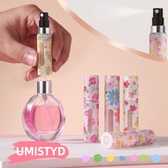 UMISTYDREAMUM9U Mini Perfume Bottle, 5ML Floral Spray Rotating Bottle, Fashion Leak-proof Refillable