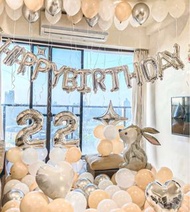 現貨 生日氣球套裝 佈置派對裝飾 Happy birthday 派對 Party Ballons婚慶 氣球佈置紀念日週年慶 happy anniversary hotel party 酒店佈置