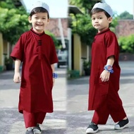 (READY)Pakaian Muslim anak lelaki/Stelan Koko Anak IQBAL Koko Set Termurah Baju anak muslim kanak kanak lelaki