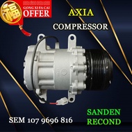 PERODUA AXIA RECOND SANDEN SD COMPRESSOR/ KOMPRESOR (CAR AIRCOND SYSTEM)