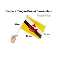 Brunei Darussalam National Parade Stick Hand Flag