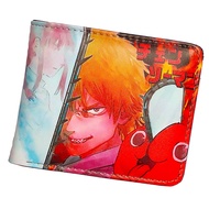 Anime Makima Power Denji Wallet Short Bifold Leather Purse Cosplay Props Accessory Halloween