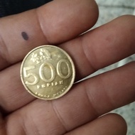 Uang Lama Asli Indonesia 500 coin Th 2002