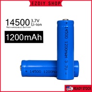 3.7V AA Rechargeable LI-ION Battery 14500 1200mAh LITHIUM Battery