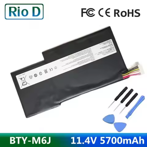 New BTY-M6J Laptop Battery For MSI GS63VR GS73VR 6RF-001US BP-16K1-31 9N793J200 Tablet PC MS-17B1 MS