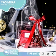 PVC mica bag Transparent mica bag/ Clear bag/ Transparent goodie bag/ Mica goodie bag/ I AC01-AC16