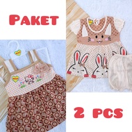 Paket Stelan 0-6 Bulan Baju & celana Bayi Perempuan. Setelan pakaian baby cewek