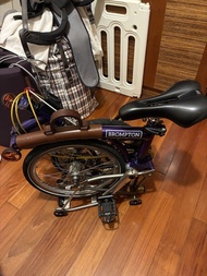 紫色 Brompton 摺疊單車