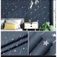 Nevi Falling Star Motif Wall Sticker Wallpaper Waterproof 7m to 8m Width 45cm