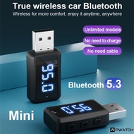 Fm02 Car Fm Transmitter Receiver Portable Auto Audio Wireless Adapter Handsfree Call Bluetooth-compatible Auto Accessories Fm Radio 【Pwatch】