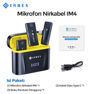 INBEX IM4 Dual Microphone Wireless Mic Wireless clip on Microphone youtuber Mic bluetooth Tanpa kape