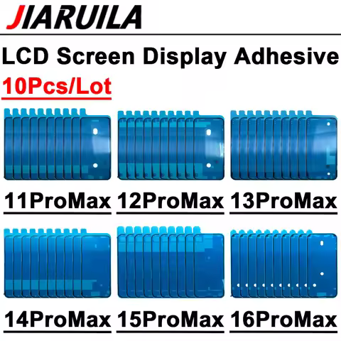 10Pcs Back Cover Adhesive Sticker For iPhone 16 15 14 Plus 13 12 Mini 11 Pro Max Waterproof Glue Fro