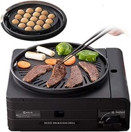 [預訂] Iwatani 無煙三合一卡式爐（燒肉、章魚燒、火鍋）燒烤盤表面溫度保持210-250℃抑制冒煙 日本製造  3-in-1 Smokeless Grill Cassette Cooker