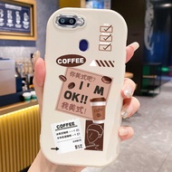 Case For OPPO F9 Pro A7X A9 2019 A9X Realme 2 U1 Round And Fat Shockproof Coffee Phone