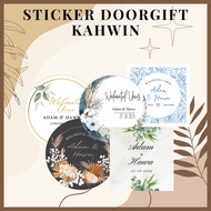 STICKER DOORGIFT KAHWIN I STICKER WEDDING | STICKER GOODIES