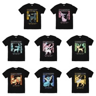 POKÉMON Series 5 EEVEE EVOLUTION T-shirt Front And Back Print Crafter 100% Pure Cotton Tee Shirt