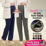 SummerGlitz Maternity Stretchable Straight Cut Pregnancy Pants | Seluar Mengandung Muslimah Ibu meng