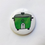 台灣味 經典復古物品插畫圖案 徽章/別針-大同電鍋