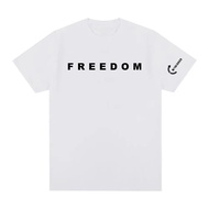 Freedom Tee American Charlie Kirk T-shirt Kapas Berkualiti Tinggi Wanita/Lelaki T-shirt Streetwear A