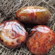 Lici Artwork Madagascar Tangling Silk Agate Jade With Handle Piece